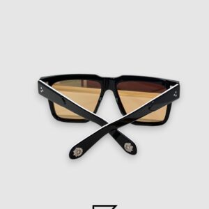 ⁦Jacques Marie Mage TRAMONTO Black Frame With Amber Lenses⁩ - الصورة ⁦4⁩