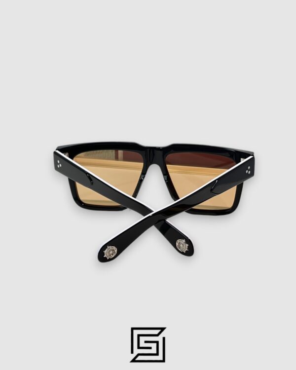 Jacques Marie Mage TRAMONTO Black Frame With Amber Lenses