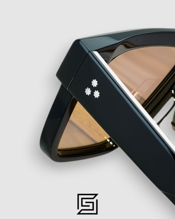 Jacques Marie Mage TRAMONTO Black Frame With Amber Lenses