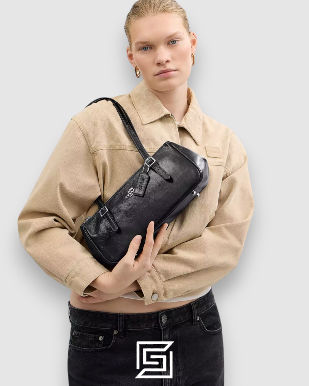 ⁦Coach Asher Shoulder Bag Black Style Number CBJ05⁩ - الصورة ⁦6⁩