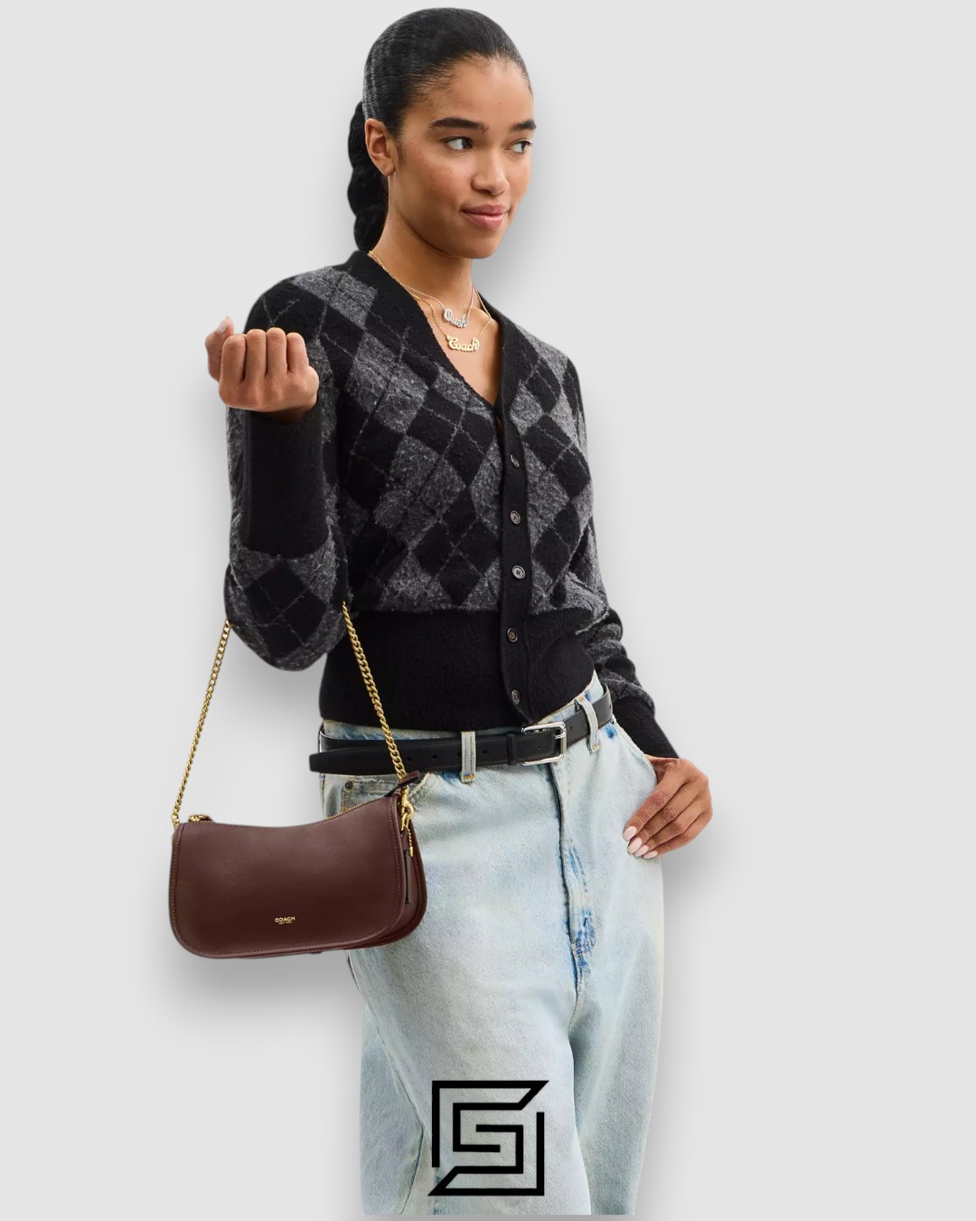 Coach Waverly Bag in Natural Grain Leather Brown – CCC36 - Image 11