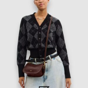 Coach Waverly Bag in Natural Grain Leather Brown – CCC36 - Image 8