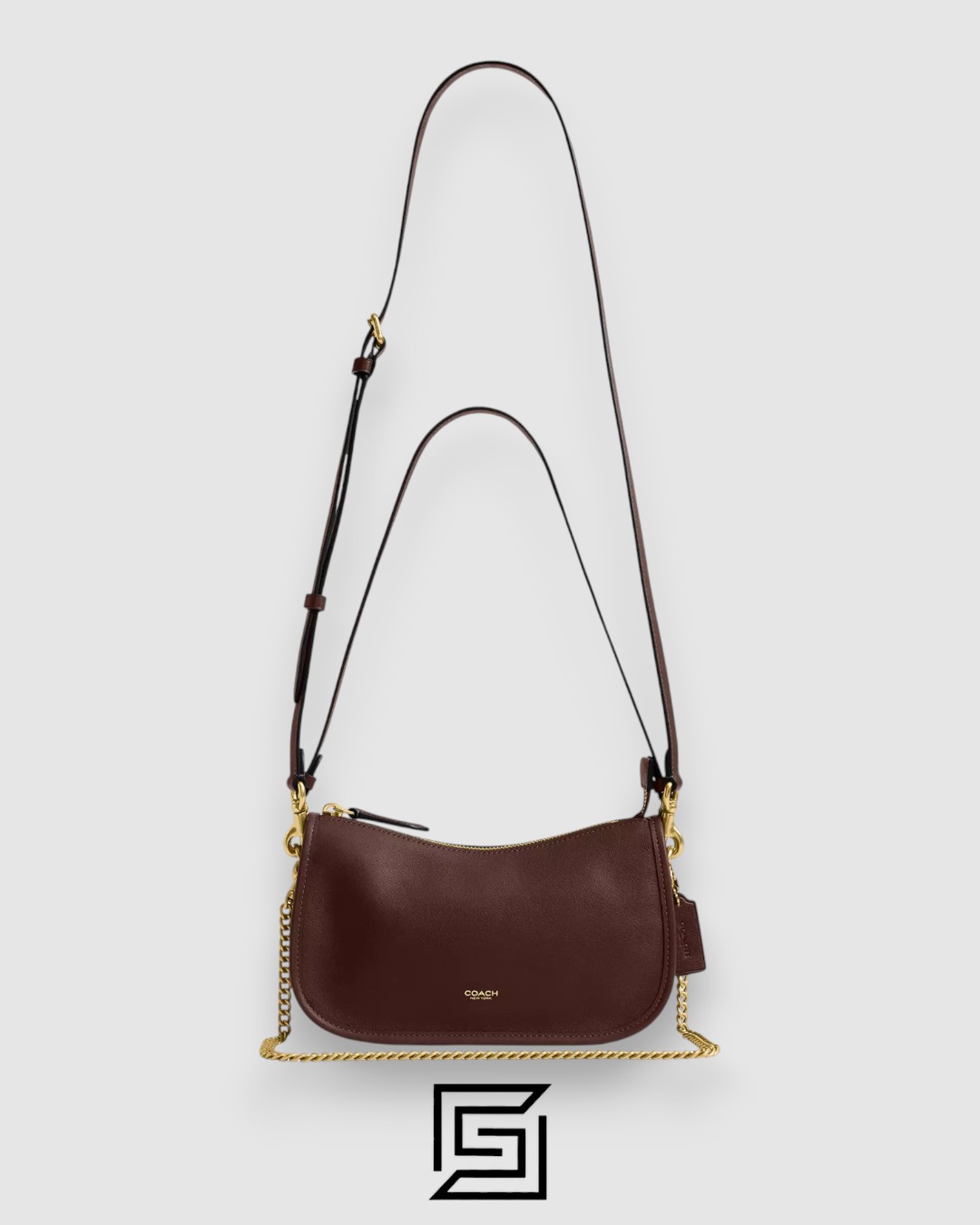 Coach Waverly Bag in Natural Grain Leather Brown – CCC36 - Image 6
