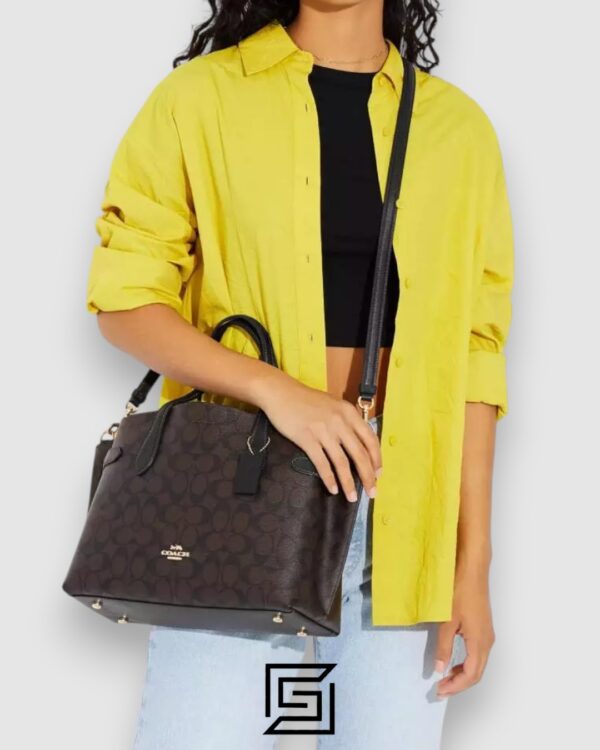 Coach Hanna Shoulder Bag In Signature Canvas Brown CH191