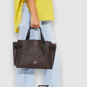 Coach Hanna Shoulder Bag In Signature Canvas Brown CH191 - Image 4
