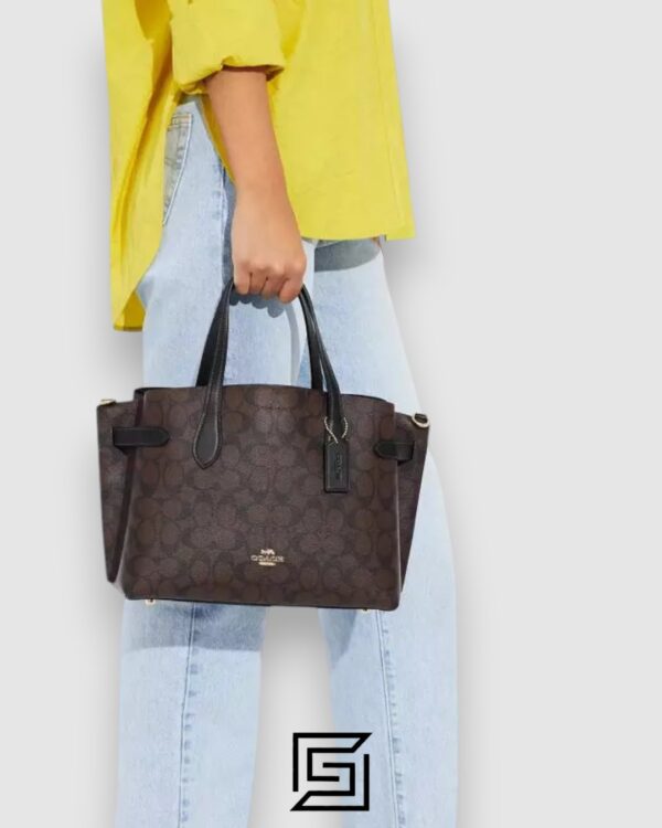 Coach Hanna Shoulder Bag In Signature Canvas Brown CH191