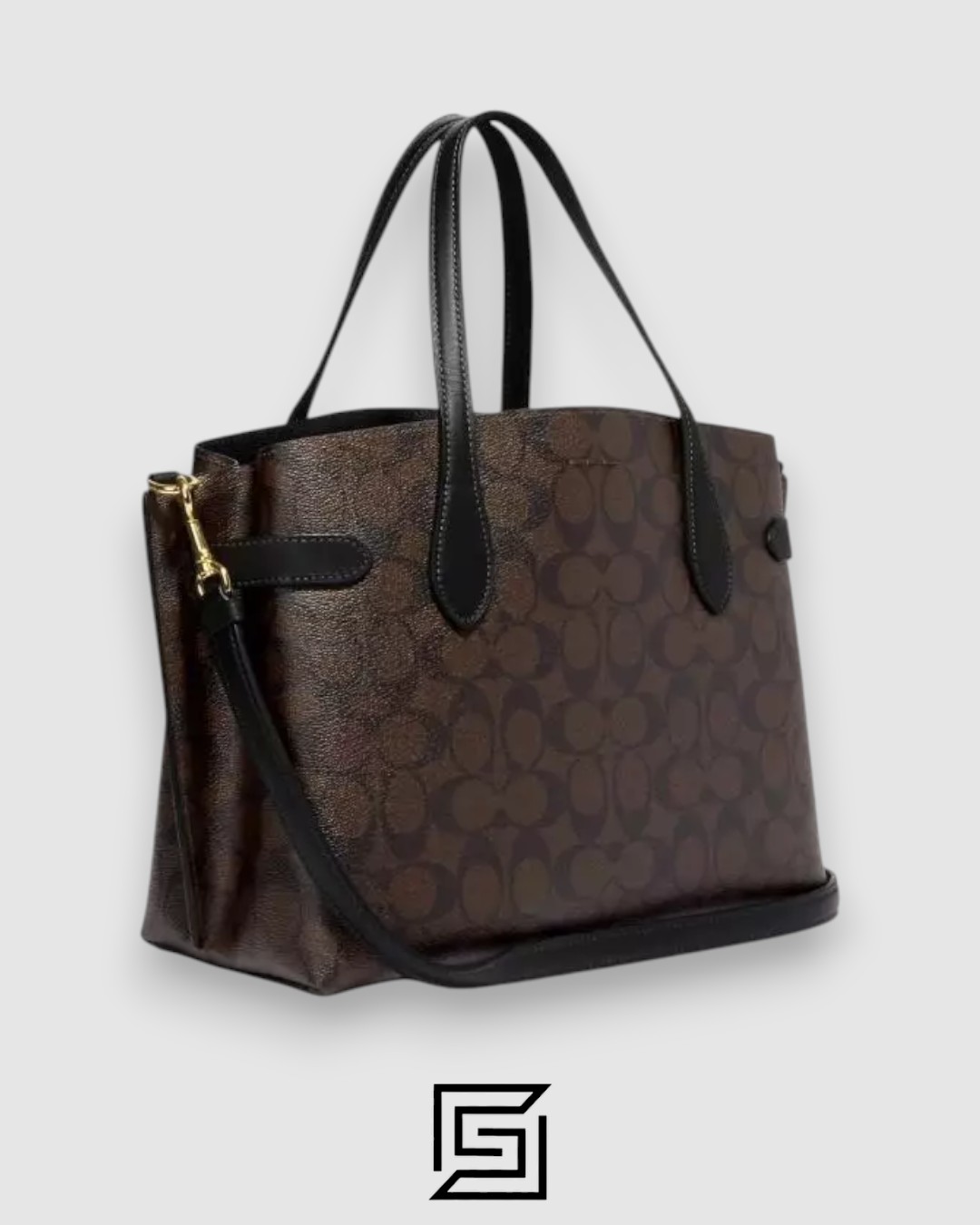 Coach Hanna Shoulder Bag In Signature Canvas Brown CH191 - Image 2