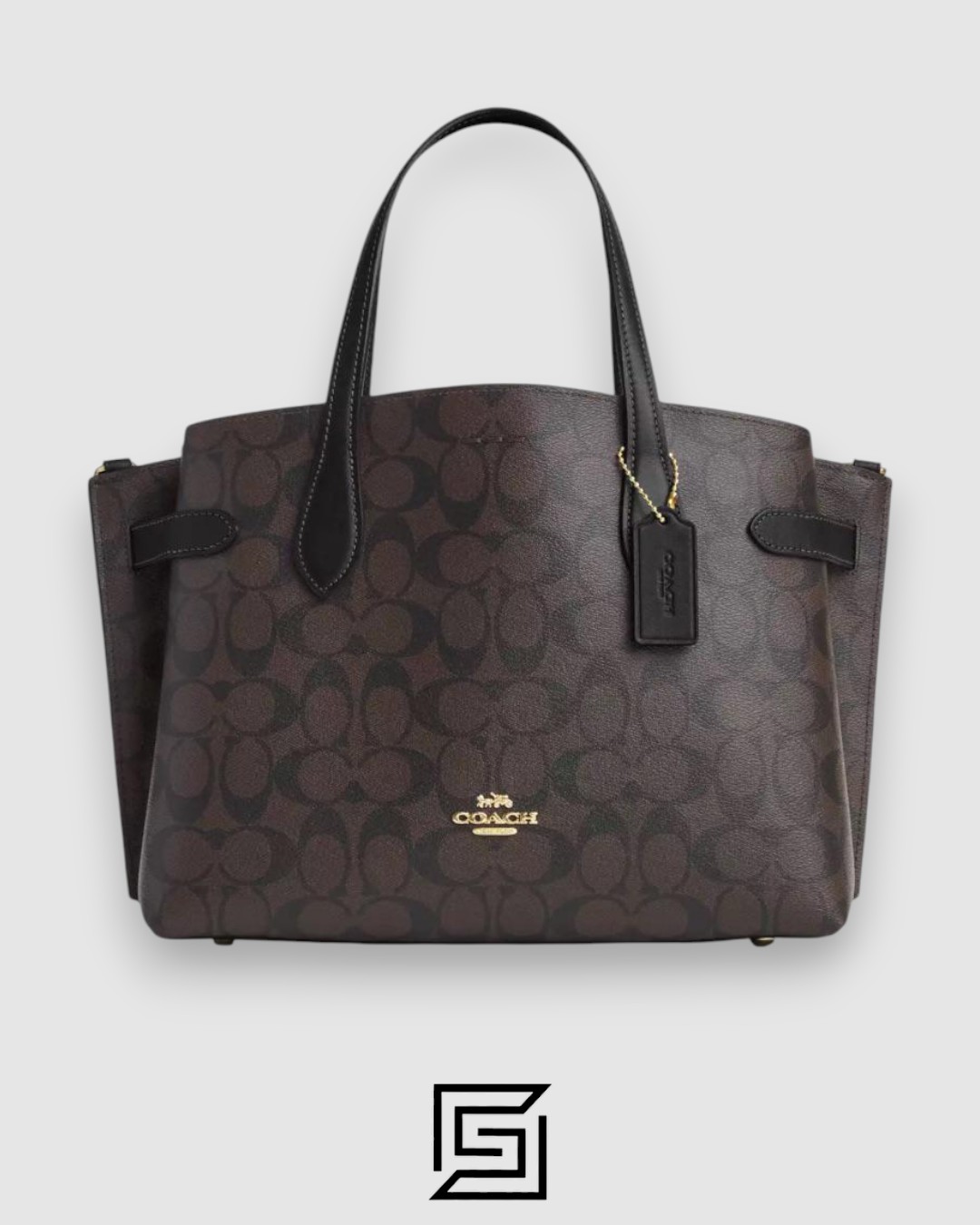 Coach Hanna Shoulder Bag In Signature Canvas Brown CH191 - Image 1
