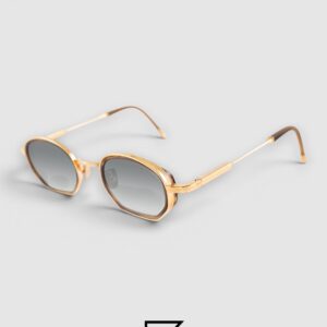 John Dalia MATT Black - Grey Silver-Lens-Blue Sunglasses - Image 2