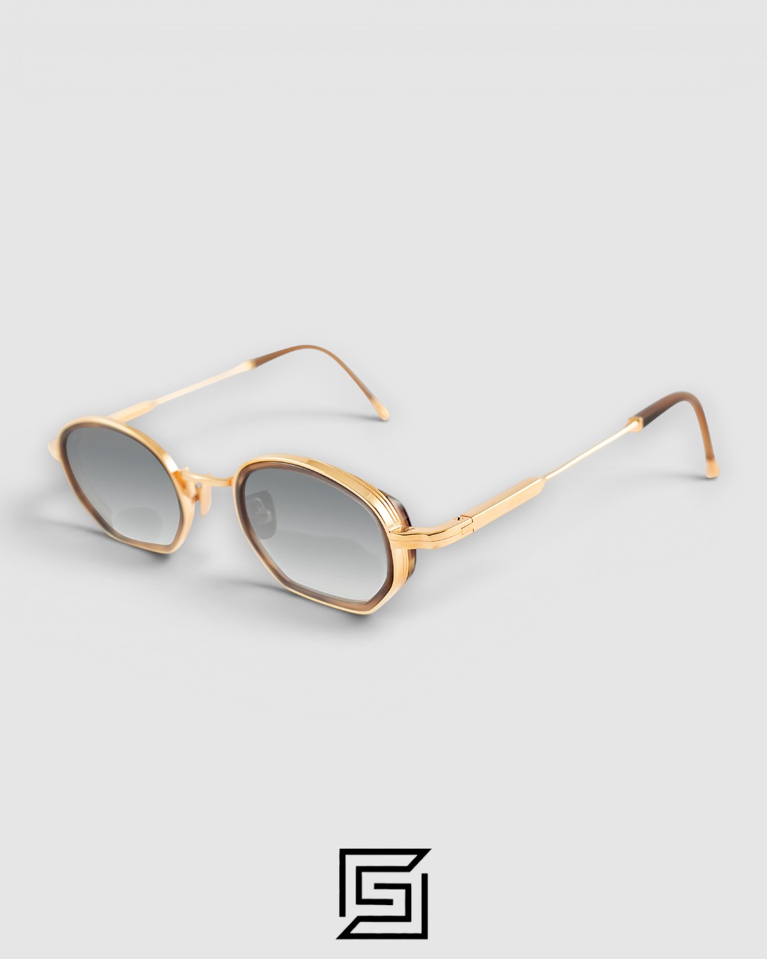 John Dalia MATT Black - Grey Silver-Lens-Blue Sunglasses - Image 2