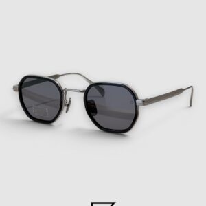 DB1097 Tortoiseshell Metal Octagonal Sunglasses - Image 2