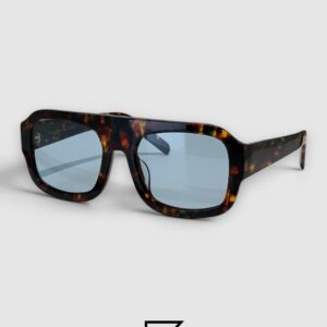 KAIA VS438 Tiger Frame Blue Lenses Sunglasses - Image 1