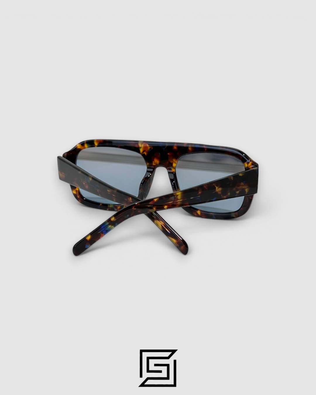 KAIA VS438 Tiger Frame Blue Lenses Sunglasses - Image 5