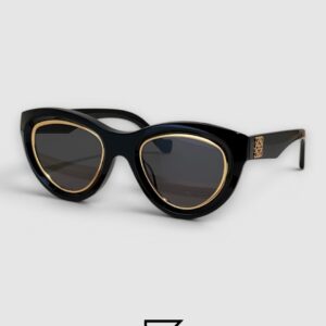 lowie LW40182U Black Frame Honey Lenses Sunglasses