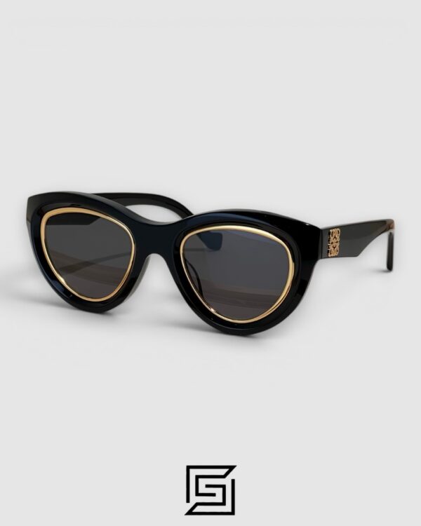 lowie LW40182U Black Frame Honey Lenses Sunglasses