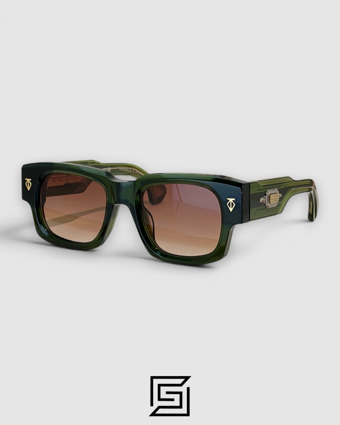 ⁦DUSENBERG Brown Two Tone Frame Brown Lenses⁩ - الصورة ⁦2⁩