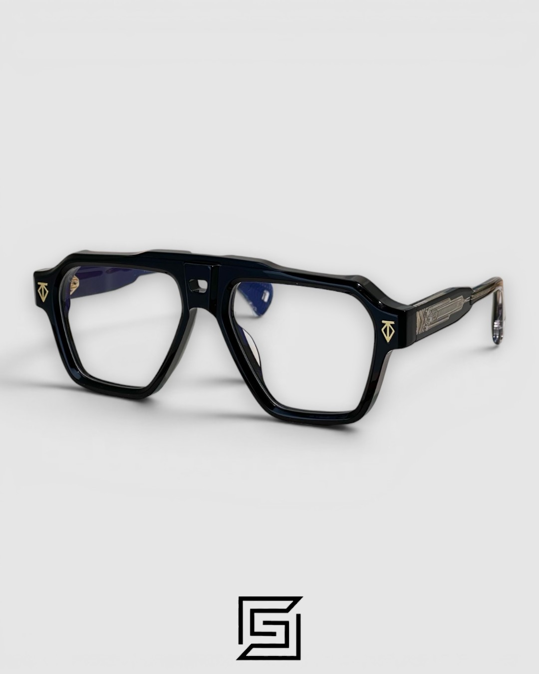 T HENRI SKYLINE Black Full-Rim Clear Eyeglasses - Image 1