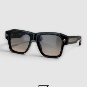 ⁦ESTOQUE Black Frame Black Lenses Gold Arm⁩ - الصورة ⁦2⁩