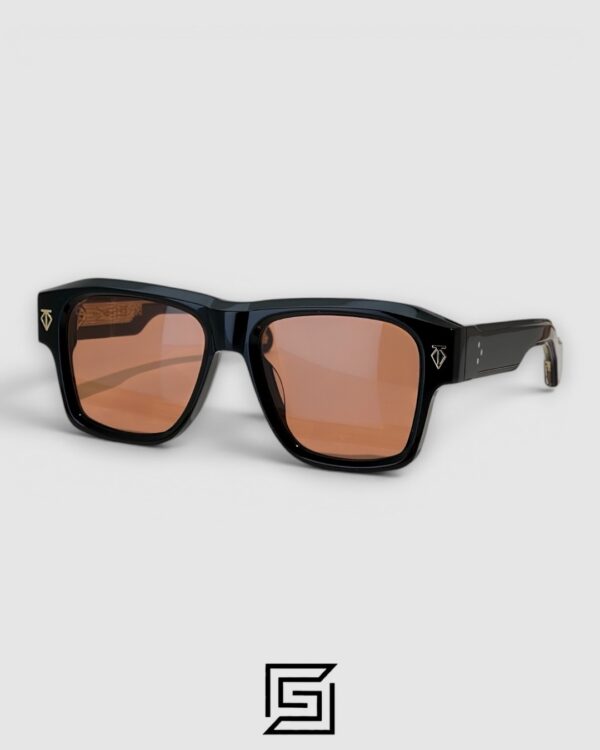 ESTOQUE Black Frame Black Lenses Gold Arm