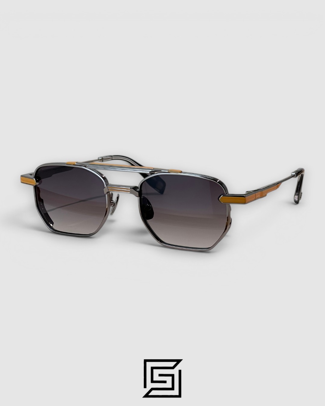 ⁦LUSSO Gun Mustard Frame Light Green Lenses⁩ - الصورة ⁦1⁩