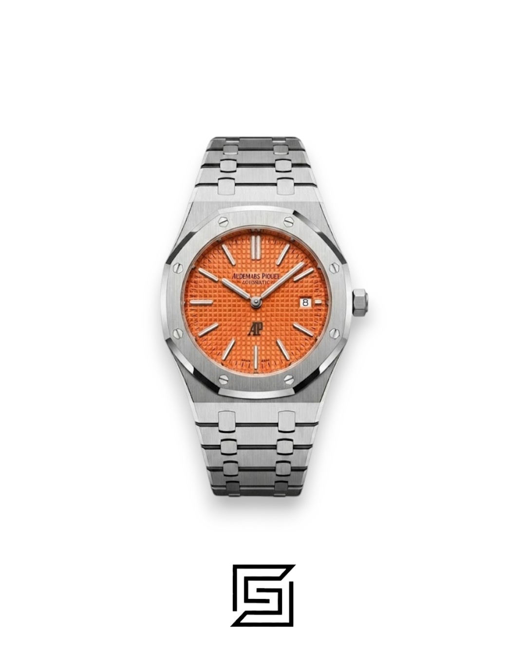 ⁦Royal Oak WF0851 Automatic Stainless Steel 316 with Coral Red Flat Tapisserie Dial⁩ - الصورة ⁦1⁩