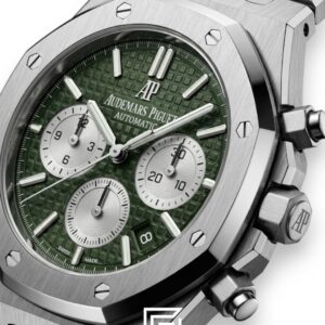 Royal Oak WF0851 Chronograph Green Tapisserie Silver Dial – Stainless Steel - Image 2