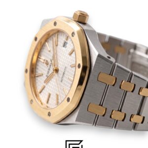 ⁦Royal Oak WF0851 Automatic Half Gold Stainless Steel 316 with Silver Flat Tapisserie Dial⁩ - الصورة ⁦3⁩