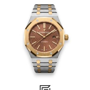 Royal Oak WF0851 Automatic Half Gold Stainless Steel 316 with Brown Flat Tapisserie Dial - Image 1