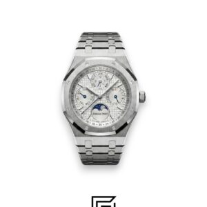 ⁦Royal Oak WF0851 Automatic Stainless Steel 316 Perpetual Calendar White Dial⁩ - الصورة ⁦1⁩