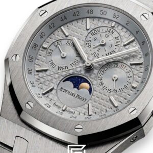 ⁦Royal Oak WF0851 Automatic Stainless Steel 316 Perpetual Calendar Grey Dial⁩ - الصورة ⁦3⁩