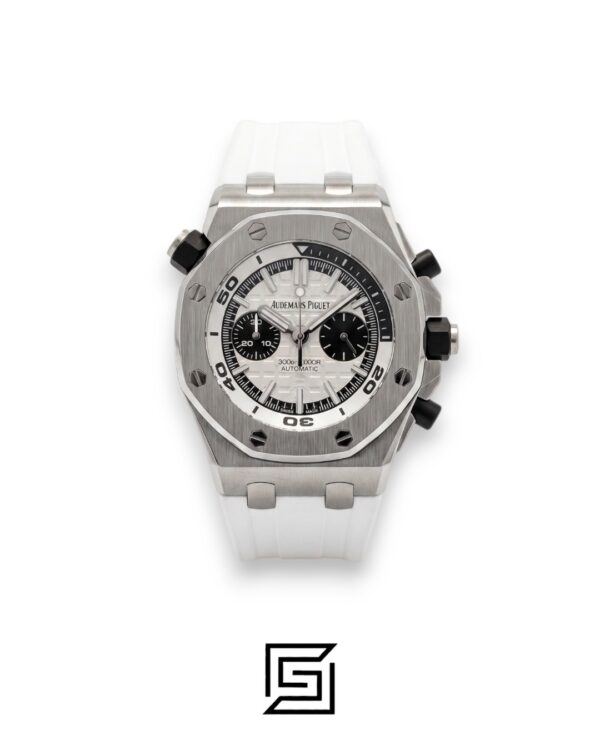 Royal Oak OffShore WF0851 Quartz 2 Counters Rubber White