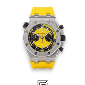 Royal Oak OffShore WF0851 Quartz 2 Counters Rubber Yellow - Image 1