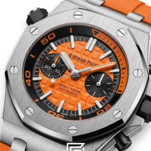 Royal Oak OffShore WF0851 Quartz 2 Counters Rubber Orange - Image 2