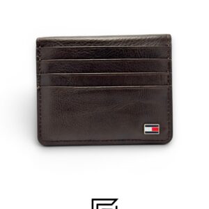 ⁦Tommy Hilfiger 3008-1 Pocket  Credit Card Magnetic Holder Brown⁩ - الصورة ⁦1⁩