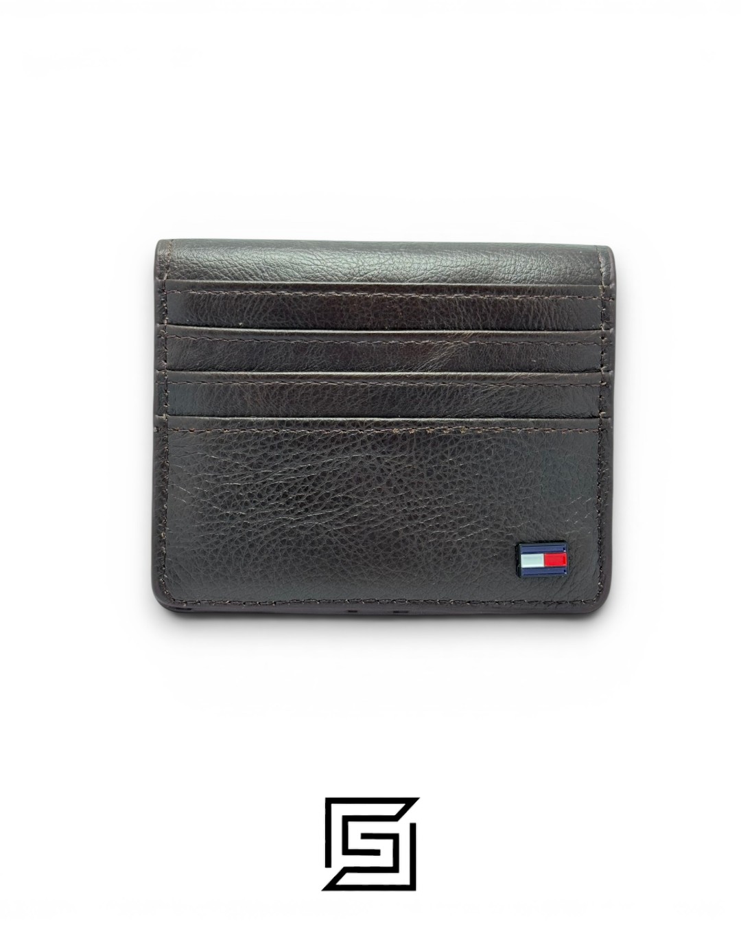 Tommy Hilfiger 3009-1 Pocket Credit Card Magnetic Holder Brown - Image 1
