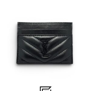 YSL 50085 Credit Card Magnetic Holder Black - Image 1