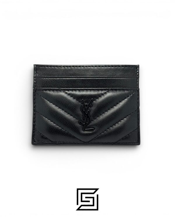 YSL 50085 Credit Card Magnetic Holder Black