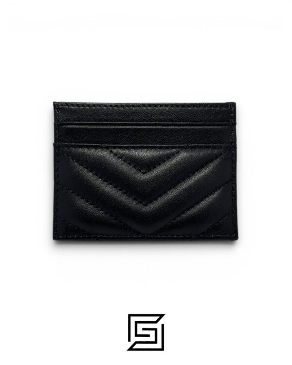 YSL 50085 Credit Card Magnetic Holder Black