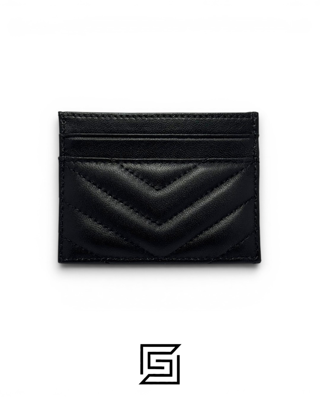 YSL 50085 Credit Card Magnetic Holder Black - Image 2