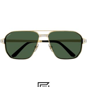 ⁦CT0424S - 002 Half Gold Frame G15 Lenses⁩ - الصورة ⁦2⁩